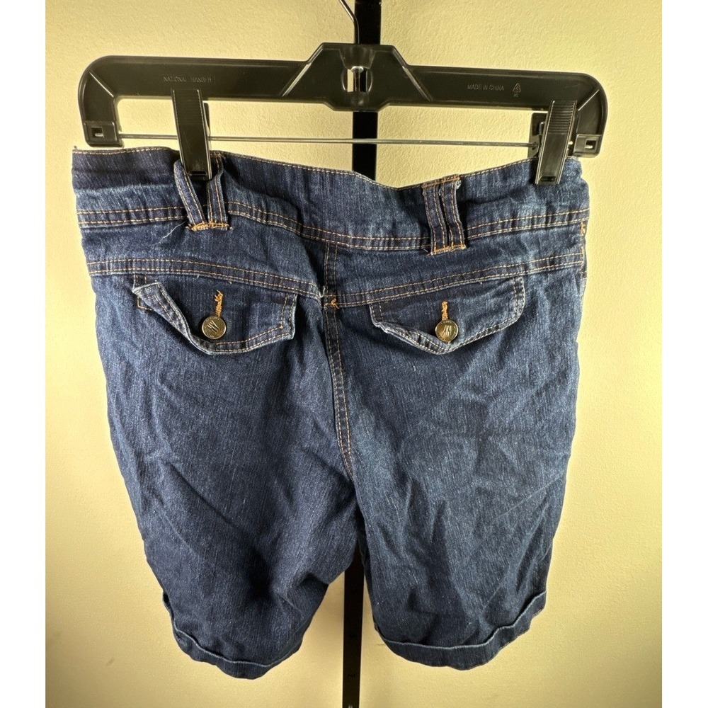 New York and Company Denim Shorts Womens Size 2 Blue Excellent Vintage Cuffed - Picture 8 of 12